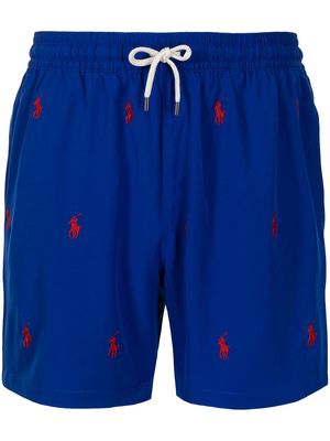 Polo Ralph Lauren logo-embroidered swim shorts - Blue