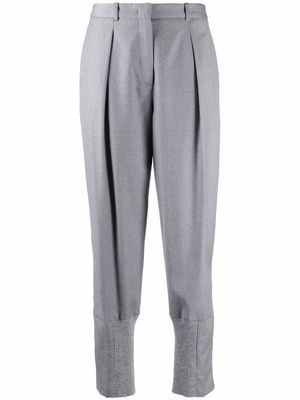 Fabiana Filippi high-waisted cropped trousers - Grey