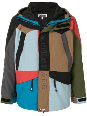 A BATHING APE® Cordura colour-block snowboard jacket - Multicolour