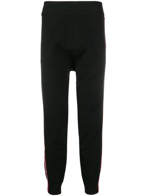Dsquared2 appliqué stripe wool track pants - Black