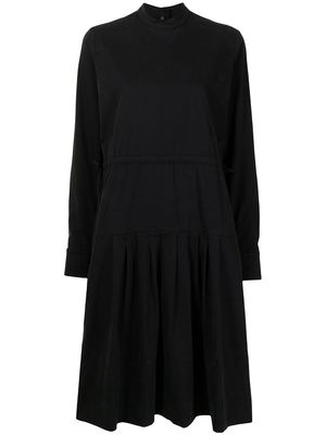 YMC drawstring-waist dress - Black