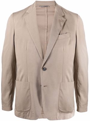 Canali notched-lapels single-breasted blazer - Neutrals