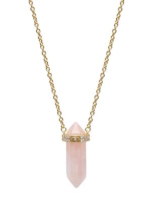 Nialaya Jewelry amethyst pendant chain necklace - Pink