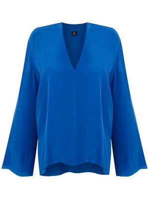 Osklen bell sleeve blouse - Blue