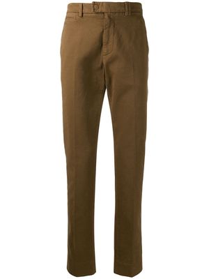 Fendi ribbed detailing chino trousers - Brown