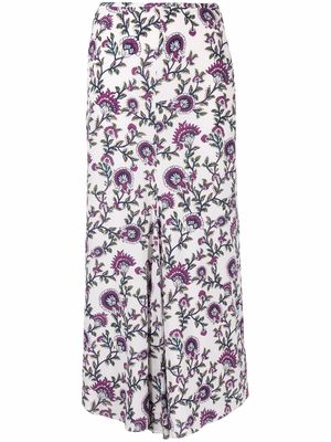 Isabel Marant high-waisted floral-print skirt - Neutrals
