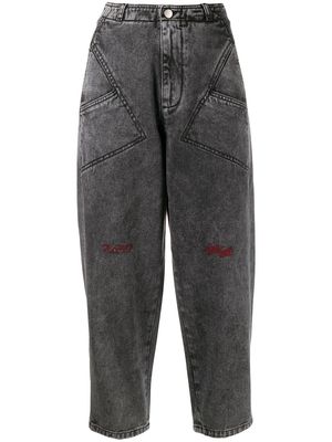 Philosophy Di Lorenzo Serafini high-rise cropped jeans - Grey