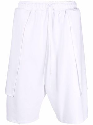Alchemy layered knee-length shorts - White