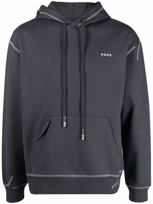Ader Error hooded jersey sweatshirt - Grey