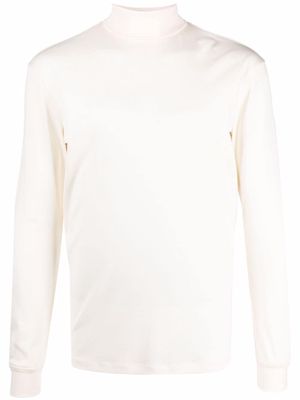 Lemaire roll-neck cotton top - White
