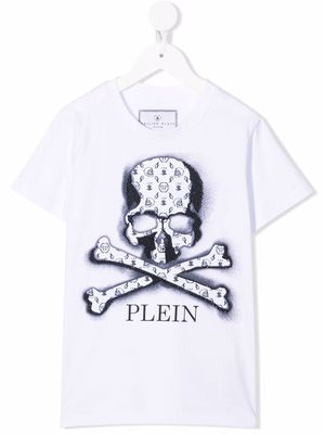Philipp Plein skull-print cotton T-Shirt - White
