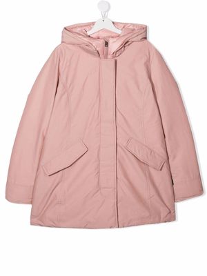 Woolrich Kids TEEN hooded down coat - Pink