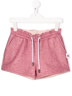 Gcds Kids glitter detail shorts - Pink