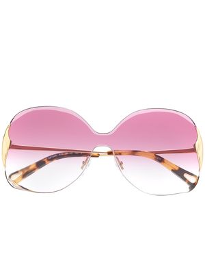 Chloé Eyewear Curtis square-frame sunglasses - Gold