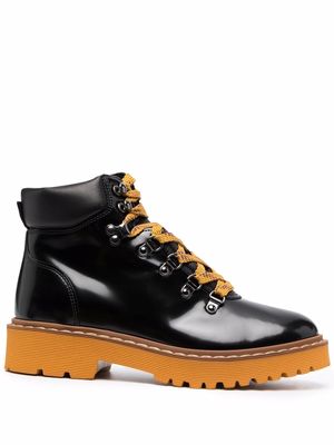 Hogan lace-up hiking boots - Black