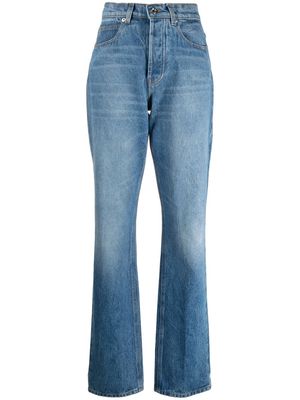Paco Rabanne high-waist missing pocket jeans - Blue