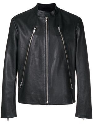 Maison Margiela slim fit biker jacket - Black
