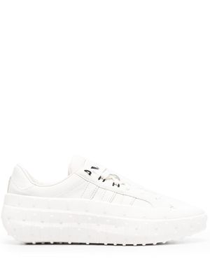 Y-3 leather low-top sneakers - White