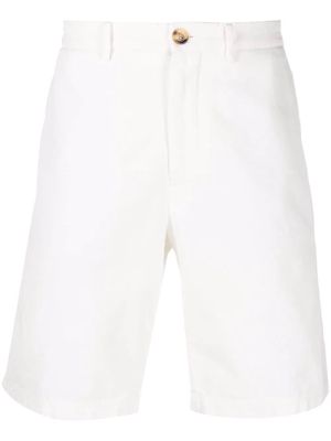 Brunello Cucinelli garment-dyed Bermuda shorts - White