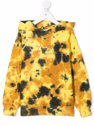 Molo Matt tie-dye organic cotton hoodie - Yellow