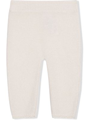Dolce & Gabbana Kids knitted cashmere pants - White