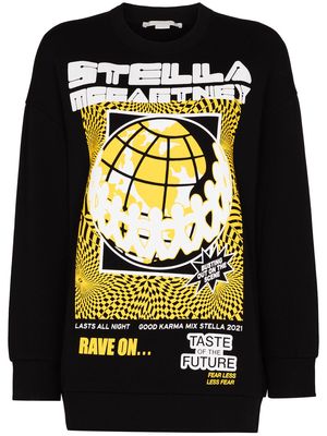 Stella McCartney Rave graphic-print sweatshirt - Black