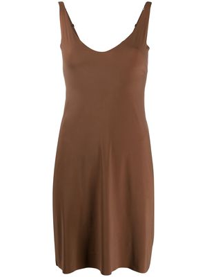 Wolford U-neck slip shape dress - Brown