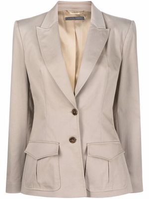 Alberta Ferretti single-breasted blazer - Neutrals