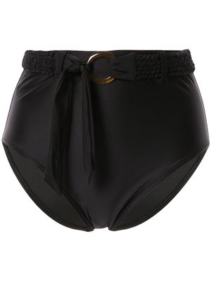 Duskii Fleur high waist bikini bottoms - Black