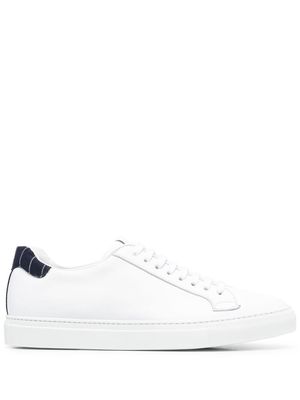 Scarosso pinstripe-counter sneakers - White