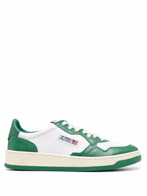 Autry two-tone lace-up trainers - White