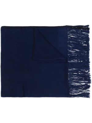 NORLHA fringed-edge scarf - Blue
