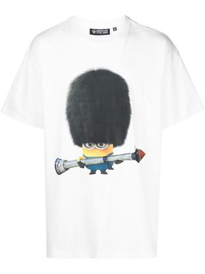Mostly Heard Rarely Seen Minion-missile T-shirt - White