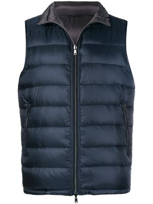 Herno classic padded gilet - Blue