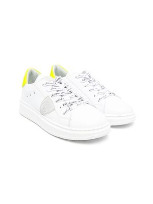 Philippe Model Kids low-top leather sneakers - White