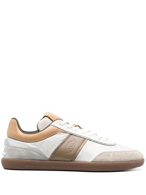 Tod's panelled low-top sneakers - Grey