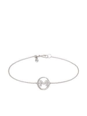 Annoushka 18kt white gold diamond Initial M bracelet - Silver