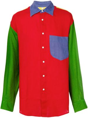 JC de Castelbajac Pre-Owned 1990s colour-block panelled shirt - Multicolour