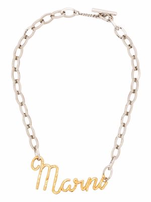 Marni Marni pendant chain necklace - Gold