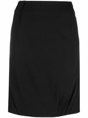 Christian Dior 2006 pre-owned dart-detailing high-waisted skirt - Black