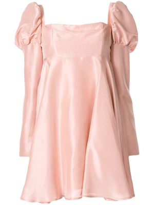 Macgraw Romantic silk short dress - Pink