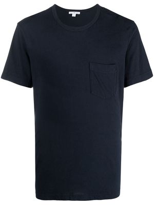 James Perse chest patch-pocket T-shirt - Blue