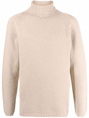 Lardini chunky-knit roll neck jumper - Neutrals