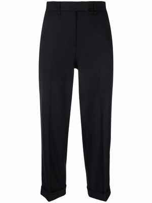 TWINSET cropped straight-leg trousers - Black