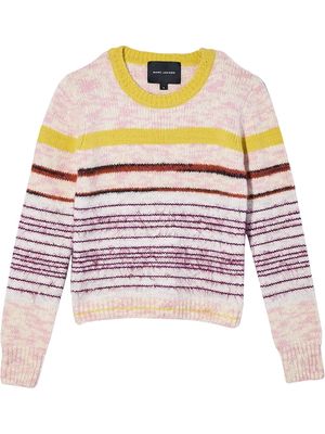 Marc Jacobs intarsia stripe-knit jumper - Pink