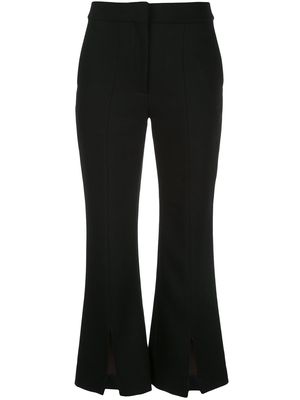 Adam Lippes tropical bell cropped trousers - Black
