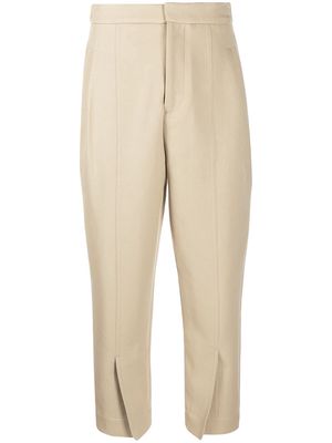 colville straight-leg cropped trousers - Neutrals