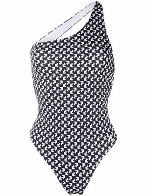Off-White geometric pattern swimsuit - Black