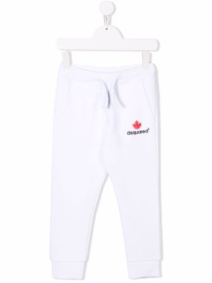 Dsquared2 Kids logo-print cotton track pants - White
