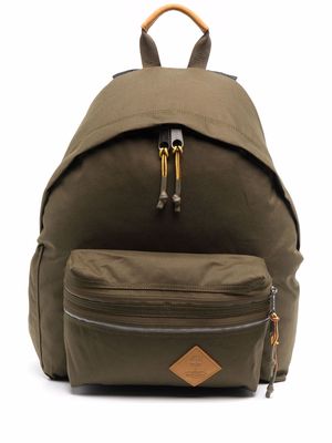Eastpak leather logo-patch backpacks - Green